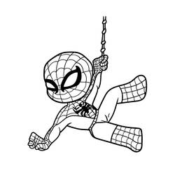 Spider-Man (Superheroes and Supervillains) coloring page #176642 to print and color