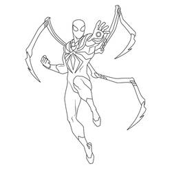 Spider-Man (Superheroes and Supervillains) coloring page #176643 to print and color