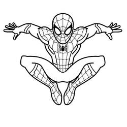 Spider-Man (Superheroes and Supervillains) coloring page #176650 to print and color