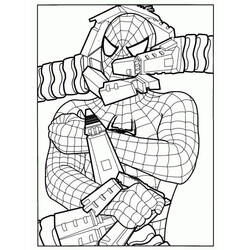 Spider-Man (Superheroes and Supervillains) coloring page #176657 to print and color