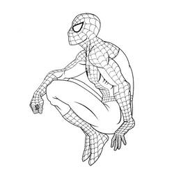 Spider-Man (Superheroes and Supervillains) coloring page #176664 to print and color