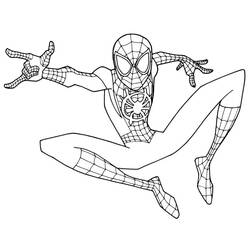 Spider-Man (Superheroes and Supervillains) coloring page #176679 to print and color