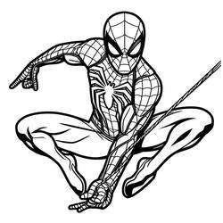 Spider-Man (Superheroes and Supervillains) coloring page #212198 to print and color