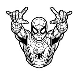 Spider-Man (Superheroes and Supervillains) coloring page #212199 to print and color