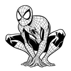Spider-Man (Superheroes and Supervillains) coloring page #212200 to print and color