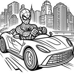 Spider-Man (Superheroes and Supervillains) coloring page #213118 to print and color