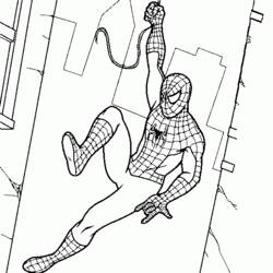 Coloring page: Spider-Man (Superheroes and Supervillains) #78704 - Free Printable Coloring Pages