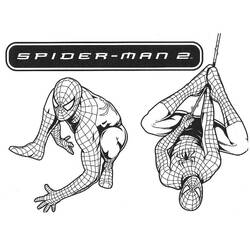 Coloring page: Spider-Man (Superheroes and Supervillains) #78764 - Free Printable Coloring Pages