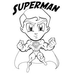 Superman (Superheroes and Supervillains) coloring page #189538 to print and color