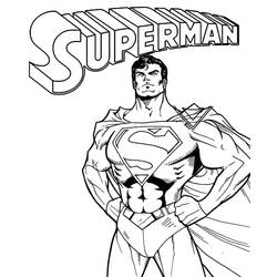 Superman (Superheroes and Supervillains) coloring page #189540 to print and color