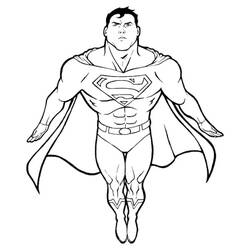 Superman (Superheroes and Supervillains) coloring page #189542 to print and color