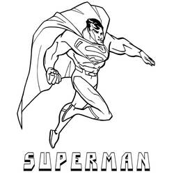 Superman (Superheroes and Supervillains) coloring page #189557 to print and color