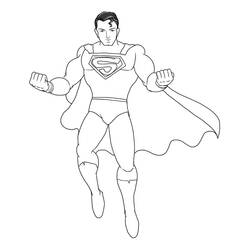 Superman (Superheroes and Supervillains) coloring page #189558 to print and color