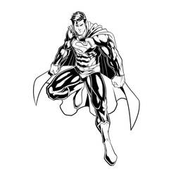 Superman (Superheroes and Supervillains) coloring page #189570 to print and color