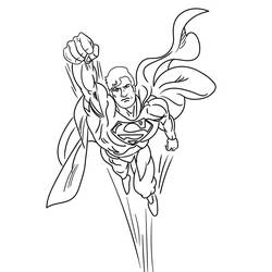 Superman (Superheroes and Supervillains) coloring page #189572 to print and color