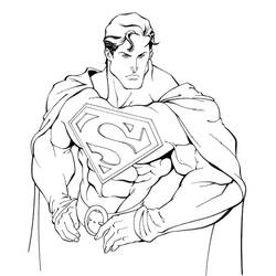 Superman (Superheroes and Supervillains) coloring page #189575 to print and color