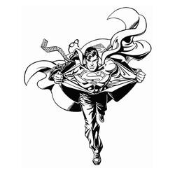 Superman (Superheroes and Supervillains) coloring page #189595 to print and color