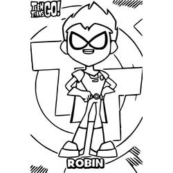 Teen Titans Go! (Superheroes and Supervillains) coloring page #196430 to print and color