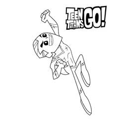 Teen Titans Go! (Superheroes and Supervillains) coloring page #196434 to print and color