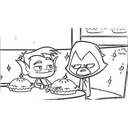 Teen Titans Go! (Superheroes and Supervillains) coloring page #196436 to print and color
