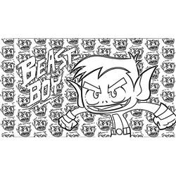 Teen Titans Go! (Superheroes and Supervillains) coloring page #196437 to print and color