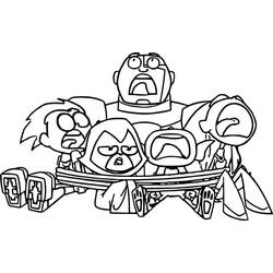 Teen Titans Go! (Superheroes and Supervillains) coloring page #196440 to print and color