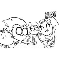 Teen Titans Go! (Superheroes and Supervillains) coloring page #196445 to print and color