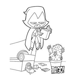 Teen Titans Go! (Superheroes and Supervillains) coloring page #196446 to print and color