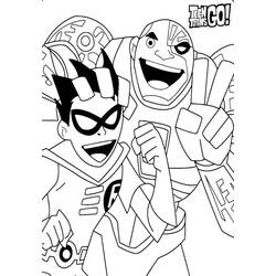Teen Titans Go! (Superheroes and Supervillains) coloring page #196447 to print and color