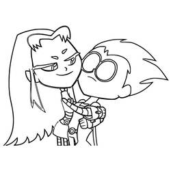 Teen Titans Go! (Superheroes and Supervillains) coloring page #196450 to print and color