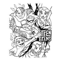 Teen Titans Go! (Superheroes and Supervillains) coloring page #196452 to print and color