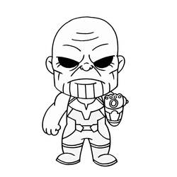 Coloring pages: Thanos - Free Printable Coloring Pages