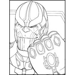 Coloring page: Thanos (Superheroes and Supervillains) #206602 - Free Printable Coloring Pages