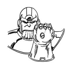 Coloring page: Thanos (Superheroes and Supervillains) #206606 - Free Printable Coloring Pages