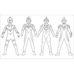 Coloring pages: Ultraman - Free Printable Coloring Pages