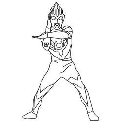 Ultraman (Superheroes and Supervillains) coloring page #205714 to print and color