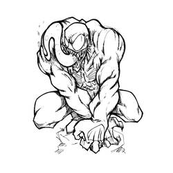 Coloring pages: Venom - Free Printable Coloring Pages