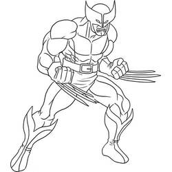 Coloring pages: Wolverine - Free Printable Coloring Pages