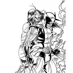 Wolverine (Superheroes and Supervillains) coloring page #74887 to print and color