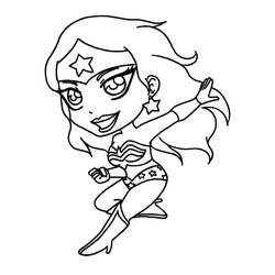 Wonder Woman (Superheroes and Supervillains) coloring page #196919 to print and color