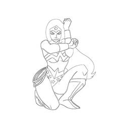 Wonder Woman (Superheroes and Supervillains) coloring page #196921 to print and color