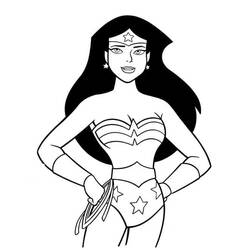 Wonder Woman (Superheroes and Supervillains) coloring page #196938 to print and color
