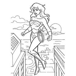 Wonder Woman (Superheroes and Supervillains) coloring page #196944 to print and color