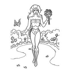 Wonder Woman (Superheroes and Supervillains) coloring page #196950 to print and color