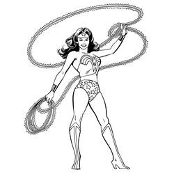 Wonder Woman (Superheroes and Supervillains) coloring page #196963 to print and color