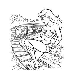 Wonder Woman (Superheroes and Supervillains) coloring page #196964 to print and color