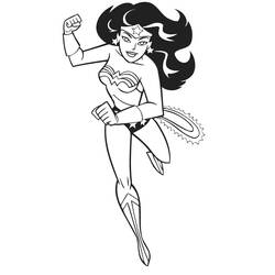 Wonder Woman (Superheroes and Supervillains) coloring page #196971 to print and color
