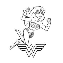 Wonder Woman (Superheroes and Supervillains) coloring page #196974 to print and color