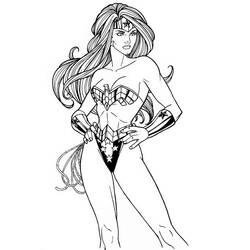 Wonder Woman (Superheroes and Supervillains) coloring page #196975 to print and color