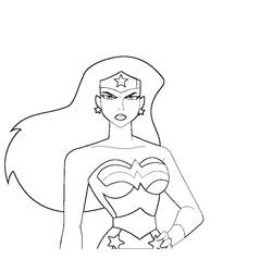 Coloring page: Wonder Woman (Superheroes and Supervillains) #74555 - Free Printable Coloring Pages